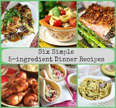 Whether you're looking for easy fudge or two ingredient cake, we have recipes that are easy enough for you and your kids! Six Simple 5 Ingredient Dinner Recipes