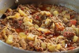 Picadillo Ground Beef Saute With Potatoes And Carrots Recipe How To Make Picadillo Beef And Potatoes Beef Recipes