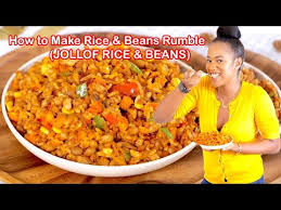 Stir in tomatoes, beans, rice, worcestershire sauce, chili powder and pepper; How To Make Jollof Rice Beans Rice Beans Rumble Zeelicious Foods Youtube