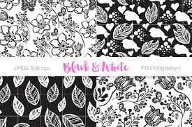 15% off with code zazpartyplan. Black White Digital Paper Scrapbook By Foxydigitalart Thehungryjpeg Com