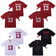 Men Ncaa New Alabama Crimson Tide 13 Tua Tagovailoa College Team Jerseys Shirts Uniforms Cheap Stitched Embroidery