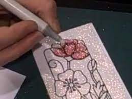 Let's say you can't decide what colors you want your card to be. We Really Enjoyed This Lady And Her Technique Using The Fine Glitter And Many Different Options T Elizabeth Craft Card Making Tutorials Card Making Techniques
