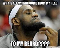 He already received some teasing from his teammates throughout the week about it. Lebron James Hairline Memes