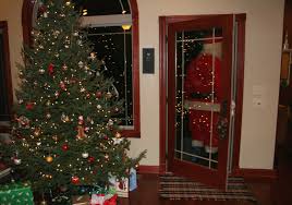 Image result for santa at the door images