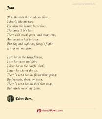 Canongate, 2001) the best laid schemes. Jean Poem By Robert Burns