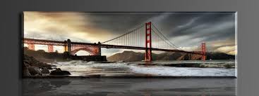 Canvas wall art 5 piece golden gate bridge sunset sunshine scenery paintings on canvas wall art for home decorations wall decor 5pcs/set. 2016 New Gold Gate Bridge 1 Panel Set Hd Canvas Print Painting Artwork Decorative Painting High Quality Cuadros Decorative Painting Prints Paintingcanvas Prints Aliexpress