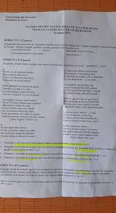 Precizez faptul ca documentele postate sunt model (isj bucuresti); Subiecte Variante Si Rezolvari Pentru Examene Nationale 2021 Subiecte Gradul Ii Limba Romana August 2015