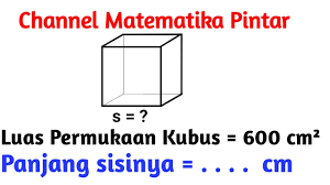 Maybe you would like to learn more about one of these? Cara Menghitung Panjang Sisi Kubus Jika Diketahui Luas Permukaannya Youtube