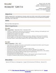 Before you apply to jobs, think about this: Encoder Resume Samples Qwikresume