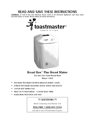 Toastmaster corner bakery bread & dessert maker. Http Www Breadmachinedigest Com Wp Content Uploads 2011 11 Toastmaster 1148x Manual Pdf