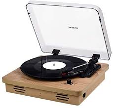 Pareiko Record Vinyl Player 33 45 78 Rpm With Built In Speakers Wooden Bluetooth Turntable Aux In Rca In 2020 Vinyl Records Vinyl Player Vinyl