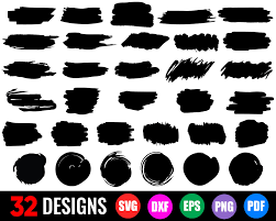 Paint Brush Stroke Svg Paint Brush Svg Paint Stroke Svg Etsy Paint Splash Background Cricut Projects Vinyl Brush Strokes
