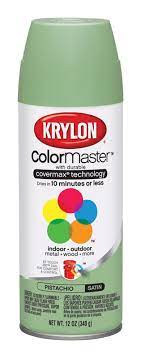 Krylon Colormaster Pistachio Satin Spray Paint 12 Oz Vshe1360650