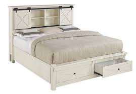Some bed frames with headboards offer functionalities as well, helping your bedtime become more comfortable than this metal bed frame with the headboard and the wood slats all work to increase the longevity of the bed. A America Sun Valley White Queen Storage Headboard The Classy Home