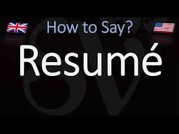 Transcription and pronunciation of the word resume in british and american variants. How To Pronounce Resume Correctly Meaning Pronunciation Youtube
