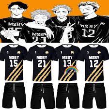Atsumu and bokuto make up a bet to see who would end up getting wasted first, but definition of omi: Haikyuu Cosplay Costume Msby Volleyball Club Karasuno High School Shoyo Hinata Kotaru Bokuto Sportswear Jerseys Uniform Anime Costumes Aliexpress