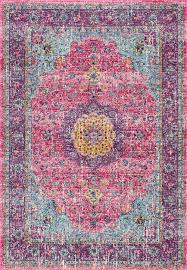 Vintage teppich läufer lila in 280x90cm. Boholiving Teppich Darcia In Lila Rosa Bewertungen Wayfair De