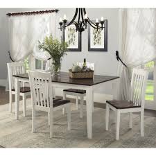 It is a perfect dining table where six people can sit comfortably and is a wonderful addition to your dining space. Dorel Living Shiloh 5 Piece Rustic Dining Set Walmart Com Walmart Com