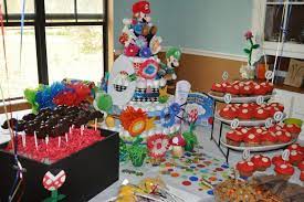 Super Mario Baby Shower But Great Birthday Idea Super Mario Baby Shower Ideas Mario Bros Baby Shower Nintendo Baby Shower