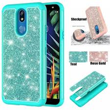 Case For Lg K40 K12 Plus X4 2019 2 Layer Shockproof Bling Hybrid Back Hard Cover Unbranded
