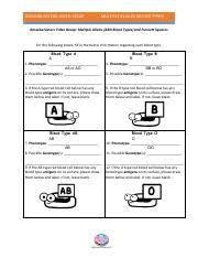 Worksheets are pedigree work with answer key, amoeba sisters pedigrees work answers Amoeba Sisters Video Recap Multiple Alleles Blood Types Quizlet