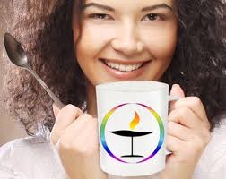 Unitarian Universalist Rainbow Flaming Chalice; a Symbol for Diversity and  Inclusiveness. UU LGBT