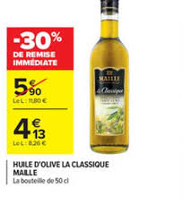 Offre Huile D Olive La Classique Maille Chez Carrefour Market