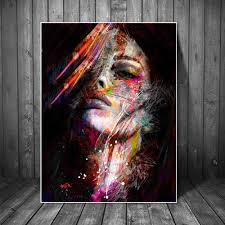 The client especially loves eiffel tower. Buy Abstract Graffiti Art Canvas Painting Pop Art Canvas Posters Modern Girls Wall Art Pictures For Living Room Wall Decor Background Wall Decoration At Affordable Prices Free Shipping Real Reviews With