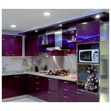 purple kitchen interior
