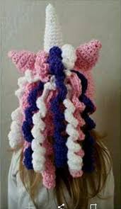 The unicorn hat knitting pattern features a parade of unicorns on a purple backdrop. Ravelry Unicorn Hat Pattern By Brooke Rabideau