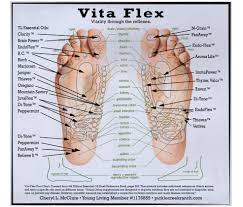 Vita Flex Foot Chart Using Young Living Therapeutic Grade