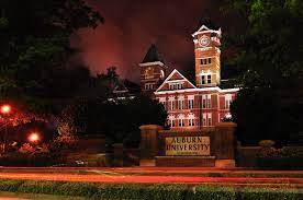 Samford At Night Auburn University Auburn Auburn Vs