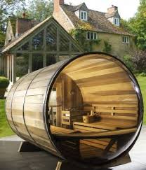 Panoramic View Barrel Sauna Barrel Sauna Outdoor Sauna Sauna House