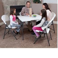Shop for lifetime 4ft folding table online at target. Lifetime 80273 Fold In Half Card Table On Sale Fast Free Shipping Half Table Fold In Half Table Camping Table