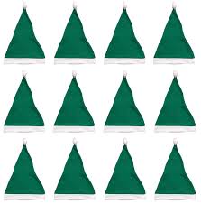 Order these for yourself in single pieces or bulk for everyone at a themed party. Green Santa Hats Bulk Adult Kids 12 Pack Great Christmas Hat For The Holidays Bulk Wholesale By Thegag Shop Online For Arts Crafts In New Zealand