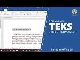 5 Cara Memilih Teks Youtube Di 2020 Belajar Teks Youtube
