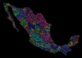 Colorful River Basin Maps Rainbow Colors River Basin Culture Art