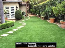 Not only does it grow unevenly, but it can also discolor depending in certain areas. Artificial Grass Backyard Designs Fake Grass Picture Collection Youtube