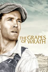 Henry Fonda, (along with Jane Darwell, John Carradine, and Dorris Bowden),  captured here in this beautiful publicity photo and art work, portraying  one of the thousand agrarian workers, with their generational families,