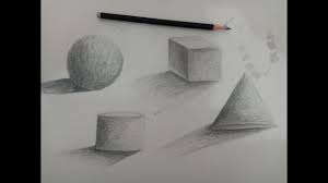 الظل والنور ورسم الأشكال الهندسية تعلم الرسم youtube