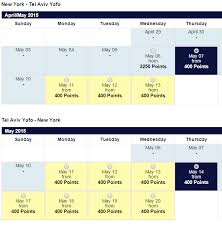 el al matmid nyc to tel aviv for 20k amex points plus 160