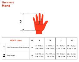 size chart for gloves mens 2019