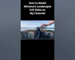 Image of miniature landscape created with XPS foam and a soldering iron