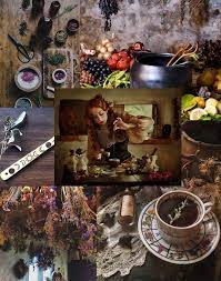 The foundation of the cottage witch is that magic is practiced in the home and about the home. Kitchen Witch Aesthetic Witch Aesthetic Kitchen Witch Painting
