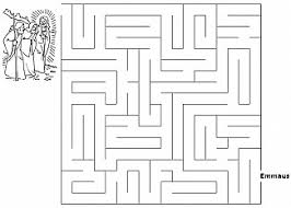 Here, we see jesus and the two disciples walking along amid mountainous terrain on the left, and the same individuals seated around the evening table at emmaus on the right. Road To Emmaus Coloring Page Sermons4kids