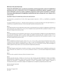 Proiecte de programe scolare dmm si dmu. 2