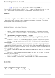 The electrical engineering cv sample gives a precise idea of what exactly the cv would look like for the electrical engineers. Resume Template Biomedical Engineering Biomedical Engineer Cv Sample