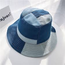 Denim Patch Bucket Hat Outfits With Hats Denim Accessories Bucket Hat Fashion