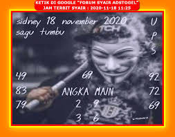 Kode Syair Sydney Rabu 18 November 2020 Kumpulan Syair Toto