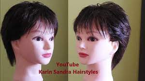 Blow dry your hair in sections using a round brush to add volume. How To Cut Short Hair Short Haircut Tutorial Pixie Haircut Tutorial Pixie Short Haircut Youtube